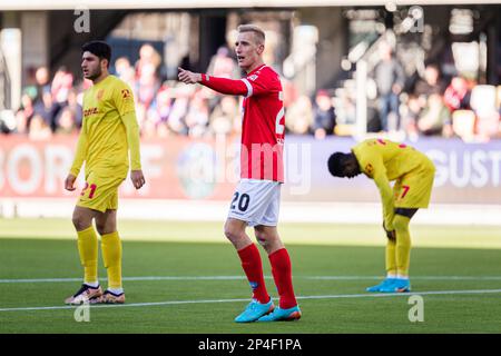 Silkeborg, Danemark. 05th mars 2023. Tobias Salquist (20) de Silkeborg SI vu pendant le match Superliga de 3F entre Silkeborg IF et FC Nordsjaelland au parc JYSK à Silkeborg. (Crédit photo : Gonzales photo/Alamy Live News Banque D'Images