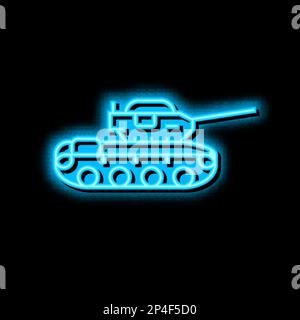 illustration de l'icône de néon de la machine à réservoir Illustration de Vecteur