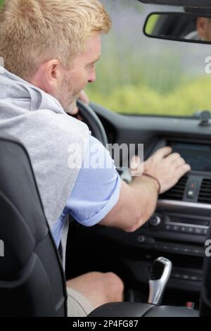 panneau de commande de commutation dans la voiture Banque D'Images