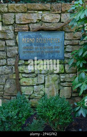 Grave, Bernd Rosemeyer, Waldfriedhof Dahlem, Huettenweg, Berlin, Allemagne Banque D'Images