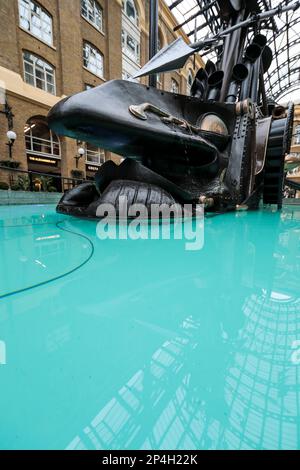 Sculpture de steampunk, Hays Galleria, Londres Banque D'Images