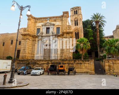 Eglise de Santa Maria dell'Ammiraglio - Palerme, Sicile, Italie Banque D'Images