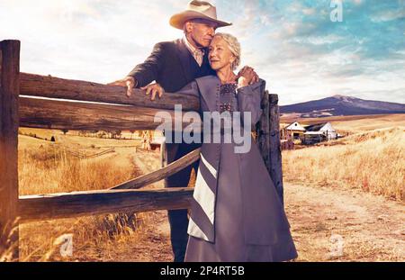 1923 Paramount+ TV series 2022> avec Harrison Ford et Helen Mirren Banque D'Images