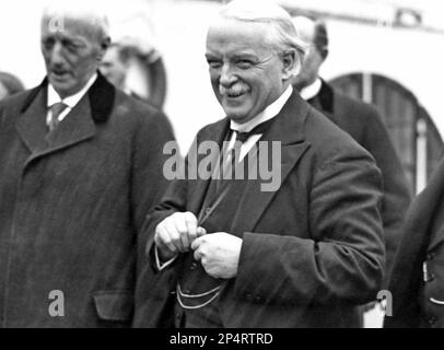 DAVID LLOYD GEORGE (1863-1945) politicien libéral anglais vers 1920 Banque D'Images