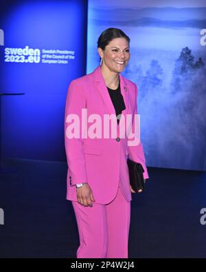 La princesse Crown Victoria assiste à une réunion de haut niveau sur la résistance aux antimicrobiens (RAM) organisée par la présidence de l'UE à Stockholm Scandinavian XPO, AR Banque D'Images