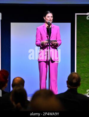 La princesse Crown Victoria assiste à une réunion de haut niveau sur la résistance aux antimicrobiens (RAM) organisée par la présidence de l'UE à Stockholm Scandinavian XPO, AR Banque D'Images