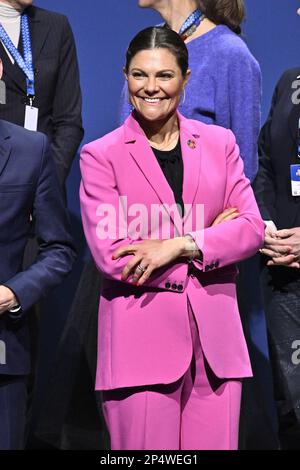 La princesse Crown Victoria assiste à une réunion de haut niveau sur la résistance aux antimicrobiens (RAM) organisée par la présidence de l'UE à Stockholm Scandinavian XPO, AR Banque D'Images