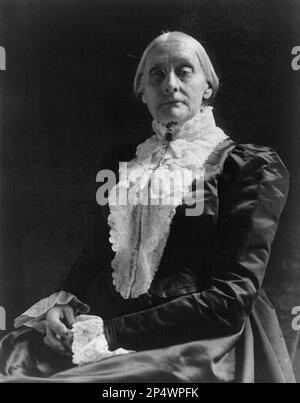 Frances Benjamin Johnston photographie de Susan B. Anthony réformateur social américain et militante des droits des femmes - C1900 Banque D'Images