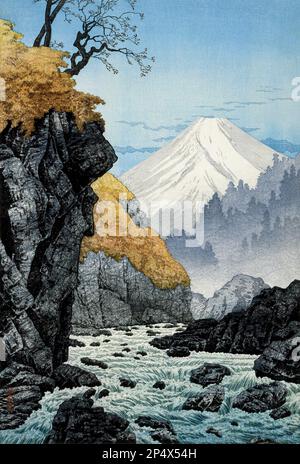 Pied du Mont Ashitaka (1932) impression en haute résolution par Hiroaki Takahashi Banque D'Images