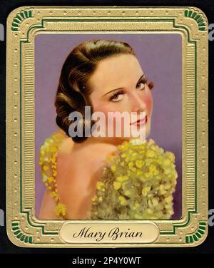 Portrait de Mary Brian - carte à cigarettes allemande ancienne Banque D'Images