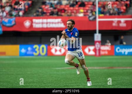 VANCOUVER, CANADA - MARS 05: Demi-finale match entre l'Australie et la France les 2023 Canadiens Sevens de rugby au stade BC place de Vancouver, Canada. (Photo par Tomaz Jr/PxImages) Banque D'Images