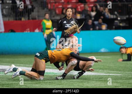 5 mars 2023, Vancouver, Vancouver/Canada, Canada : VANCOUVER, CANADA - MARS 05: Médaille d'or match betweenNouvelle-Zélande contre l'Australie pendant la HSBC World Rugby Sevens Series 2023 au stade BC place à Vancouver, Canada. (Credit image: © Tomaz Jr/PX Imagens via ZUMA Press Wire) USAGE ÉDITORIAL SEULEMENT! Non destiné À un usage commercial ! Banque D'Images