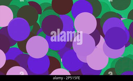 Arrière-plan vectoriel coloré à pois. Motif de bulles multicolore sans couture. Arrière-plan abstrait multicolore avec pois colorés de différentes tailles. Banque D'Images