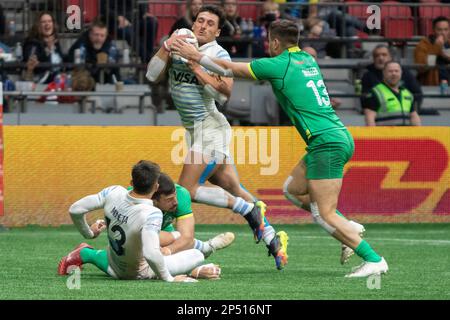 5 mars 2023, Vancouver, Vancouver/Canada, Canada : VANCOUVER, CANADA - MARS 05: Demi-finale match entre l'Argentine et l'Irlande les 2023 Canadiens Sevens de rugby au stade BC place à Vancouver, Canada. (Credit image: © Tomaz Jr/PX Imagens via ZUMA Press Wire) USAGE ÉDITORIAL SEULEMENT! Non destiné À un usage commercial ! Banque D'Images