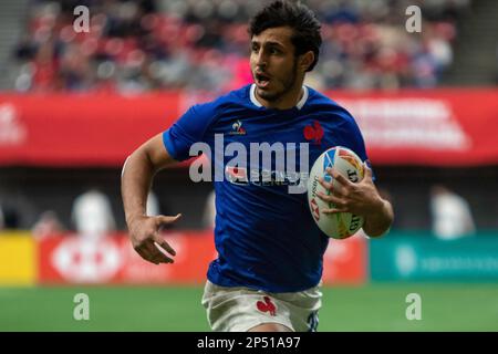 5 mars 2023, Vancouver, Vancouver/Canada, Canada : VANCOUVER, CANADA - MARS 05: Demi-finale match entre l'Australie et la France les 2023 Canadiens Sevens de rugby au stade BC place à Vancouver, Canada. (Credit image: © Tomaz Jr/PX Imagens via ZUMA Press Wire) USAGE ÉDITORIAL SEULEMENT! Non destiné À un usage commercial ! Banque D'Images