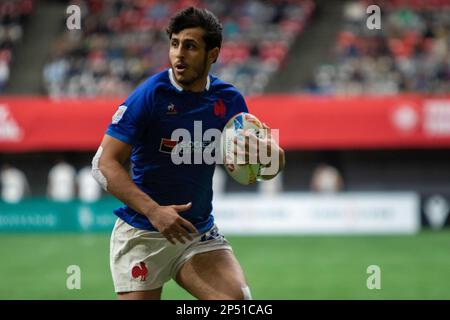 5 mars 2023, Vancouver, Vancouver/Canada, Canada : VANCOUVER, CANADA - MARS 05: Demi-finale match entre l'Australie et la France les 2023 Canadiens Sevens de rugby au stade BC place à Vancouver, Canada. (Credit image: © Tomaz Jr/PX Imagens via ZUMA Press Wire) USAGE ÉDITORIAL SEULEMENT! Non destiné À un usage commercial ! Banque D'Images