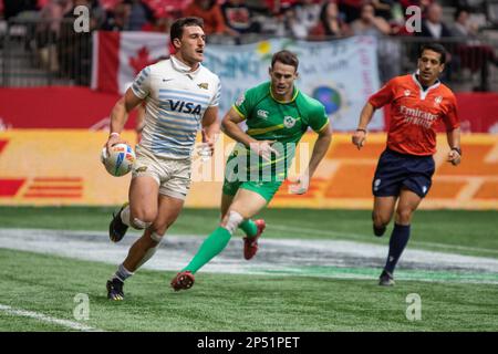 5 mars 2023, Vancouver, Vancouver/Canada, Canada : VANCOUVER, CANADA - MARS 05: Demi-finale match entre l'Argentine et l'Irlande les 2023 Canadiens Sevens de rugby au stade BC place à Vancouver, Canada. (Credit image: © Tomaz Jr/PX Imagens via ZUMA Press Wire) USAGE ÉDITORIAL SEULEMENT! Non destiné À un usage commercial ! Banque D'Images