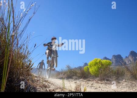 VTT à l'ABSA Cape Epic Banque D'Images