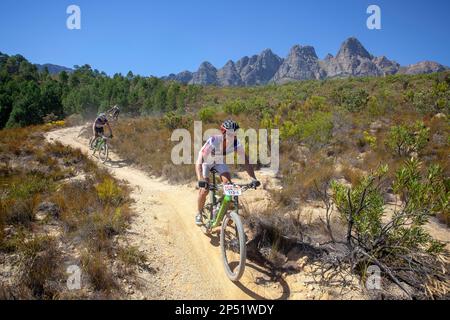 VTT à l'ABSA Cape Epic Banque D'Images