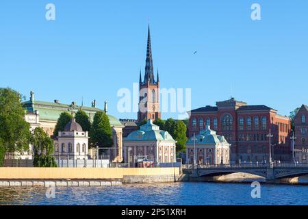 Stockholm, Suède - 22 juin 2019 : la Maison de la noblesse, les anciennes Archives nationales et les Norstedts. Banque D'Images