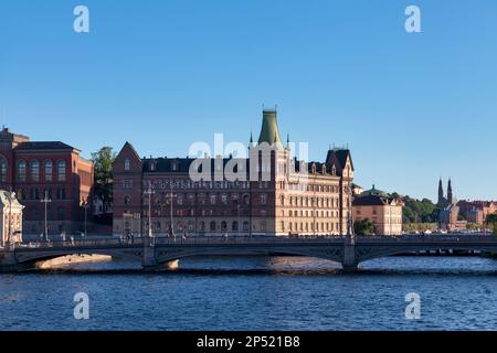 Stockholm, Suède - 22 juin 2019: Bâtiment de la plus ancienne maison d'édition, Norstedts Förlag. Il a été fondé en 1823 par Per Adolf Norstedt. Banque D'Images