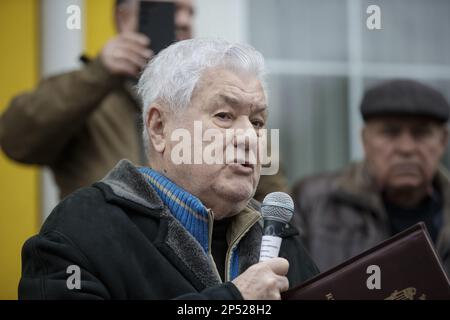 Chisinau, Moldova - 02 mars 2023: Le troisième président de Moldova Vladimir Voronin Banque D'Images