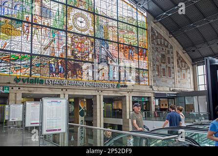 De la gare Abando de Bilbao. Espagne Banque D'Images