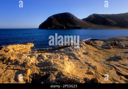'El Playazo'. Le parc naturel de Cabo de Gata-Nijar. La biosphère, la province d'Almeria, Andalousie, Espagne Banque D'Images