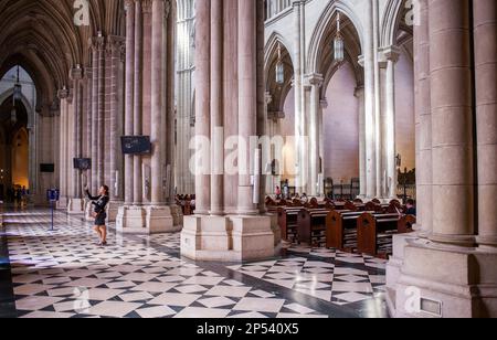 Cathédrale de Santa María la Real de La Almudena. Madrid. L'Espagne. Banque D'Images