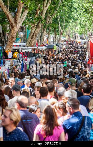 Marché aux puces de Rastro. Madrid, Espagne. Banque D'Images