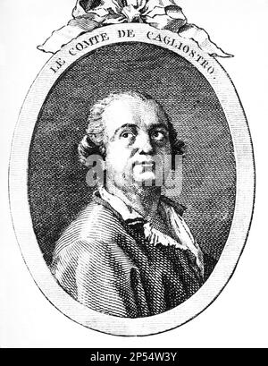 Alessandro CONTE DI CAGLIOSTRO ( né GIUSEPPE BALSAMO , 1743 - 1795 ) , le plus célèbre aventurier italien , magicien , guérisseur et falsifiant . S'échapper de la France ( 1786 ) pour le faux collier de la reine Marie Antoniette , Arrêté comme hérétique et freemason - AVVENTURIERO - GUARITORE - TAUMATURGO - MAGIA - PARAPSICOLOGIA - PARAPSYCOLOGY - MISTERO - MYSTÈRE - FALSICICATORE - ERETICO - MASSONE - FREEMASONRY - MASSONIA - gravure - Maria - IPRIONIA - PHOTOGRAPHIE - PIONETO- Archivio GBB Banque D'Images