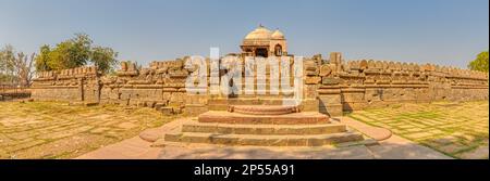 Vue panoramique sur le temple de Harshat Mata demeure à Abhaneri Inde Banque D'Images