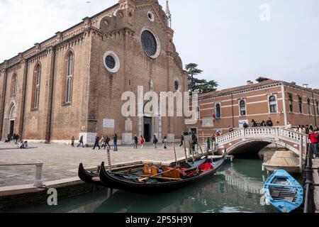 I Frari église, quartier de San Polo, Venise, Italie Banque D'Images