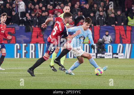 Pampelune, Espagne. 6th mars 2023. Sports. Football. La Liga Santander entre CA Osasuna et RC Celta a joué au stade El Sadar à Pampelune (Espagne) sur 6 mars 2023. 900/Cormon Press Credit: CORMON PRESS/Alay Live News Banque D'Images