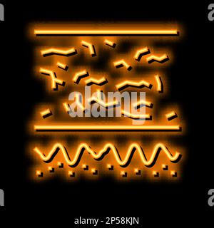 illustration de l'icône en forme de néon pour peau sèche Illustration de Vecteur