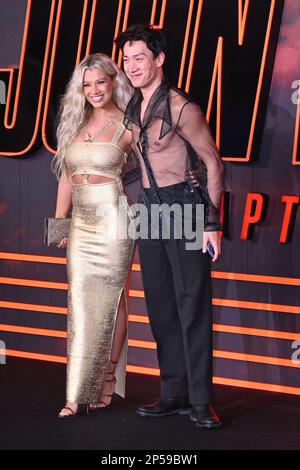 Londres, Royaume-Uni. 6th mars 2023. Molly Rainford et Carlos Gu à la première britannique de John Wick Chapter 4, à Cineworld Leicester Square, Londres. Credit: Nils Jorgensen/Alay Live News Banque D'Images