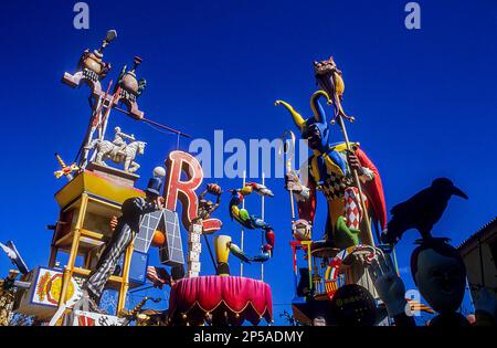 De Falla Na Jordana,by Manolo Martín,festival Fallas de Valence, Espagne, Banque D'Images