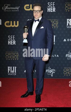 2023 critiques Choice Awards au Fairmont Century Plaza on 15 janvier 2023 in Century City, CA avec: Brendan Fraser où: Century City, Californie, États-Unis quand: 16 janv. 2023 crédit: Nicky Nelson/WENN Banque D'Images