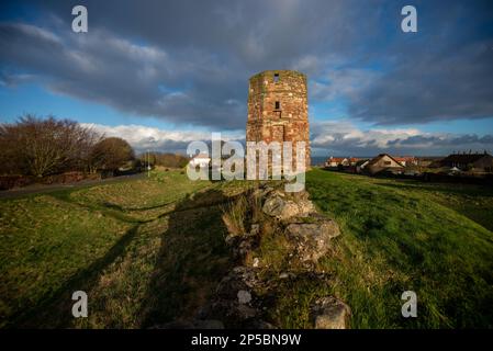 La tour de la cloche, qui fait partie des défenses médiévales de Berwick-upon-Tweed. Banque D'Images