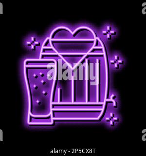 illustration de l'icône de l'automne au néon oktoberfest Illustration de Vecteur