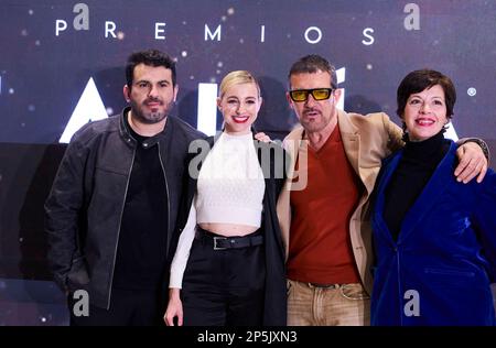 Madrid, Espagne. 06th mars 2023. Antonio Banderas participant à nominés partie de l'édition 1st des Prix Talía à CaixaBank All in One Space on 6 mars 2023 à Madrid, Espagne. Photo par ABACAPRESS.COM crédit: Abaca Press/Alay Live News Banque D'Images