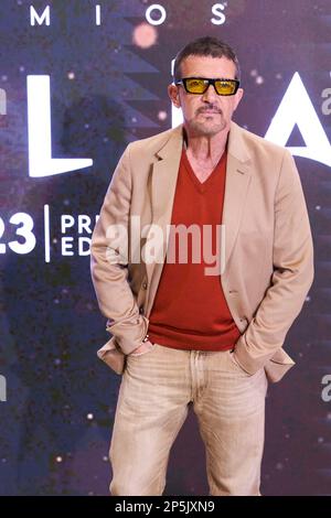 Madrid, Espagne. 06th mars 2023. Antonio Banderas participant à nominés partie de l'édition 1st des Prix Talía à CaixaBank All in One Space on 6 mars 2023 à Madrid, Espagne. Photo par ABACAPRESS.COM crédit: Abaca Press/Alay Live News Banque D'Images