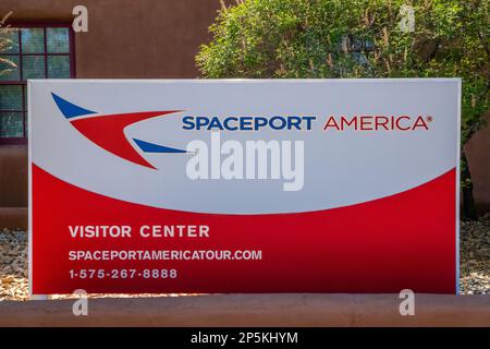 Vérité ou conséquences, NM, Etats-Unis - 2 mai 2022: Le centre des visiteurs Spaceport America Banque D'Images