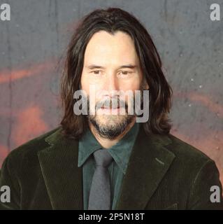 Keanu Reeves, John Wick: Chapitre 4 - première britannique, Leicester Square, Londres, Royaume-Uni, 06 mars 2023, Photo de Richard Goldschmidt Banque D'Images