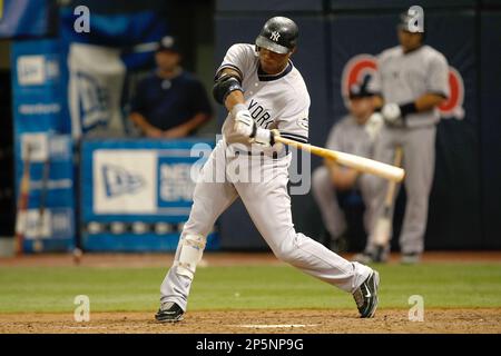 Yankees #24 Robinson Cano with a hit. Toronto Blue Jays defeated the New  York Yankees 5-4 at Yankee Stadium, Bronx, New York (Credit Image: ©  Anthony Gruppuso/Southcreek Global/ZUMApress.com Stock Photo - Alamy