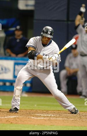 Yankees #24 Robinson Cano with a hit. Toronto Blue Jays defeated the New  York Yankees 5-4 at Yankee Stadium, Bronx, New York (Credit Image: ©  Anthony Gruppuso/Southcreek Global/ZUMApress.com Stock Photo - Alamy