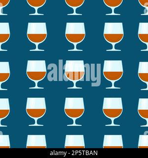 Lunettes à motif sans alcool. Imprimé vectoriel de verres en verre transparent sur fond coloré Illustration de Vecteur