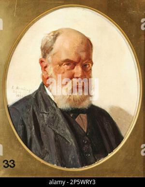 Self Portrait, Edward Armitage (Londres, Angleterre, 1817 - 1896) 1882 Banque D'Images