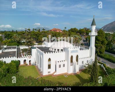 Vue panoramique sur la Grande Mosquée de Marbella, Espagne Banque D'Images