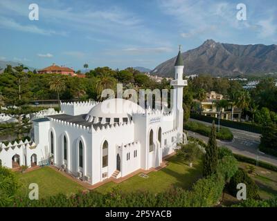 Vue panoramique sur la Grande Mosquée de Marbella, Espagne Banque D'Images